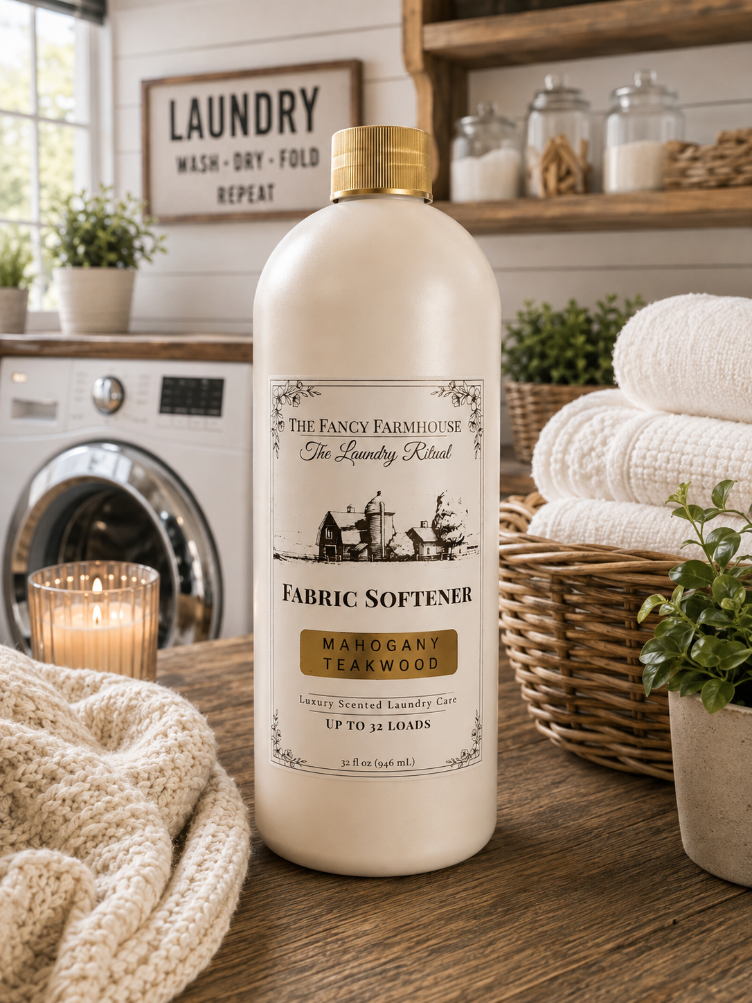 Mahogany Teakwood Fabric Softener 32 oz
