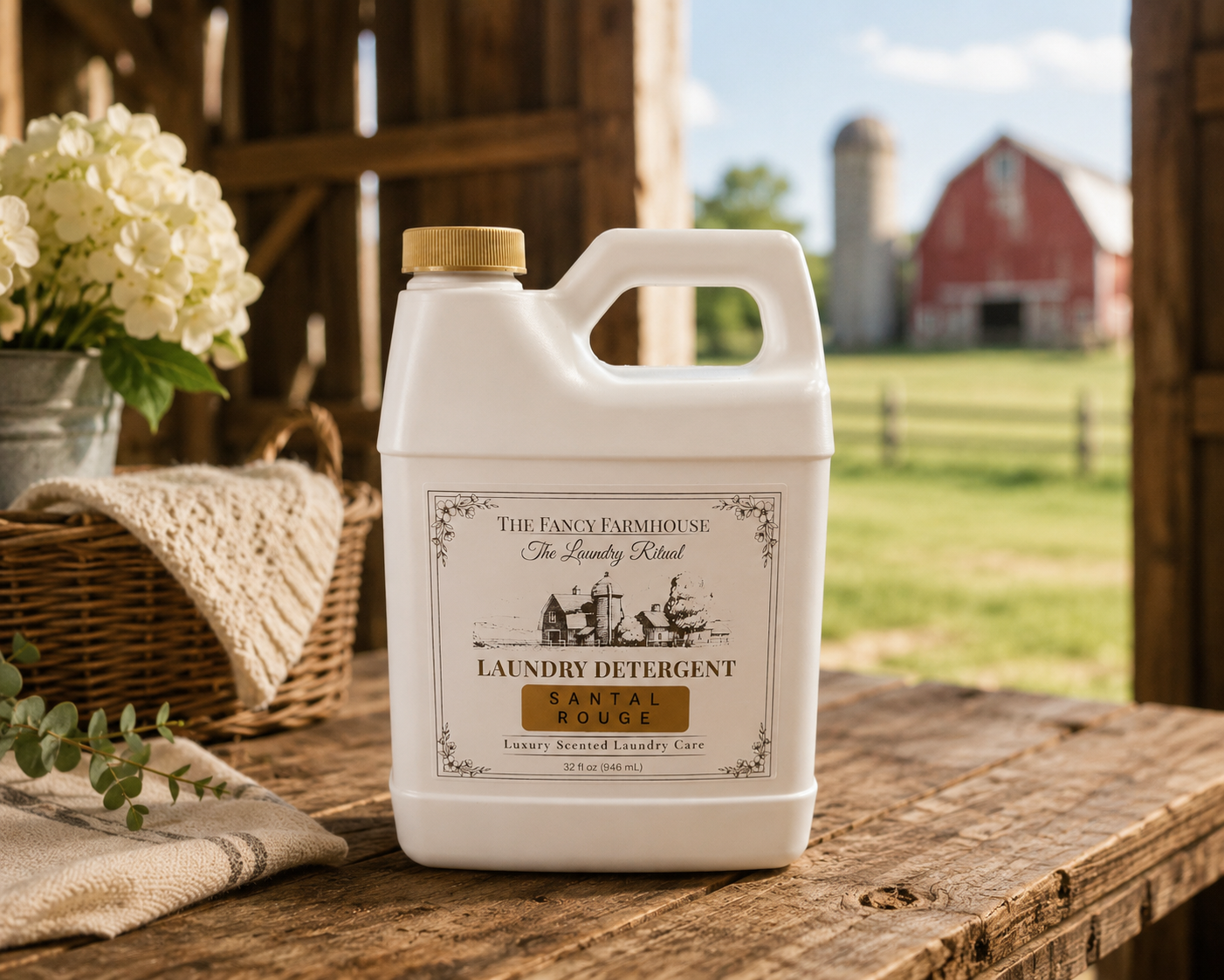Santal Rouge Liquid Laundry Detergent 32 oz